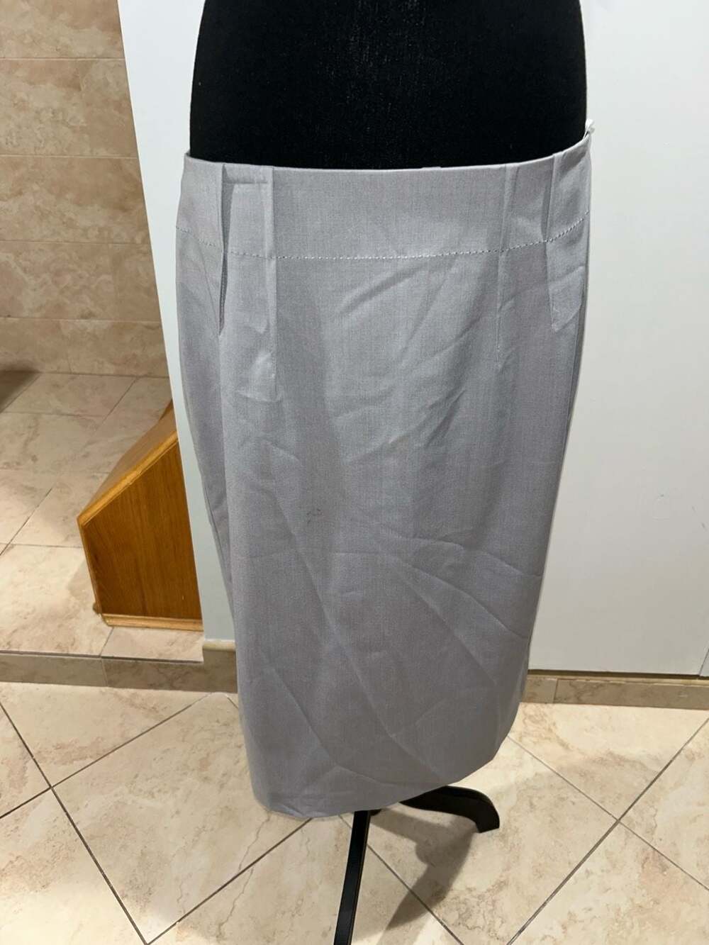 Jones New York Collection Stretch Dress Gray Sleeveless Size 14